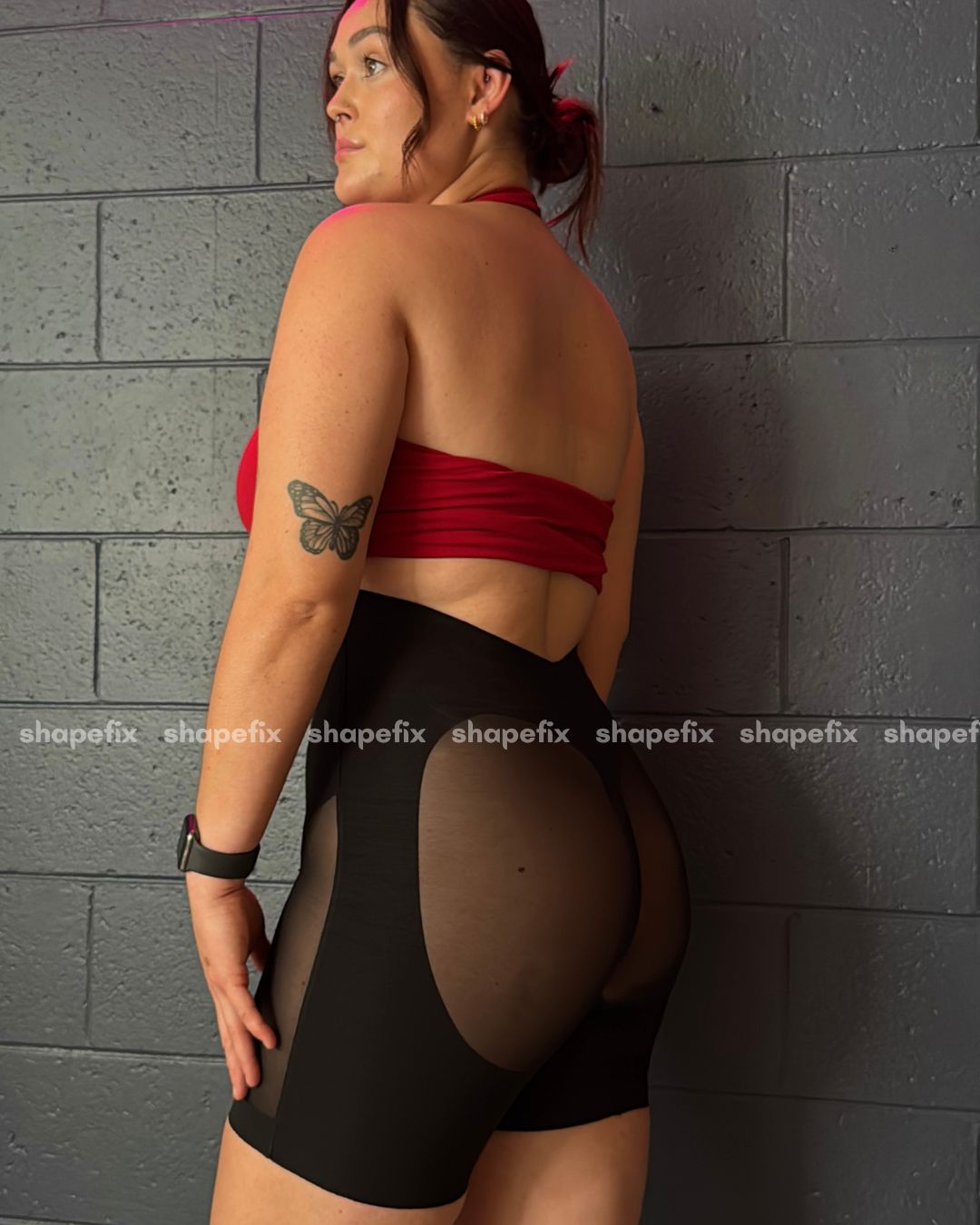 Low Back Mesh Shapewear Shorts