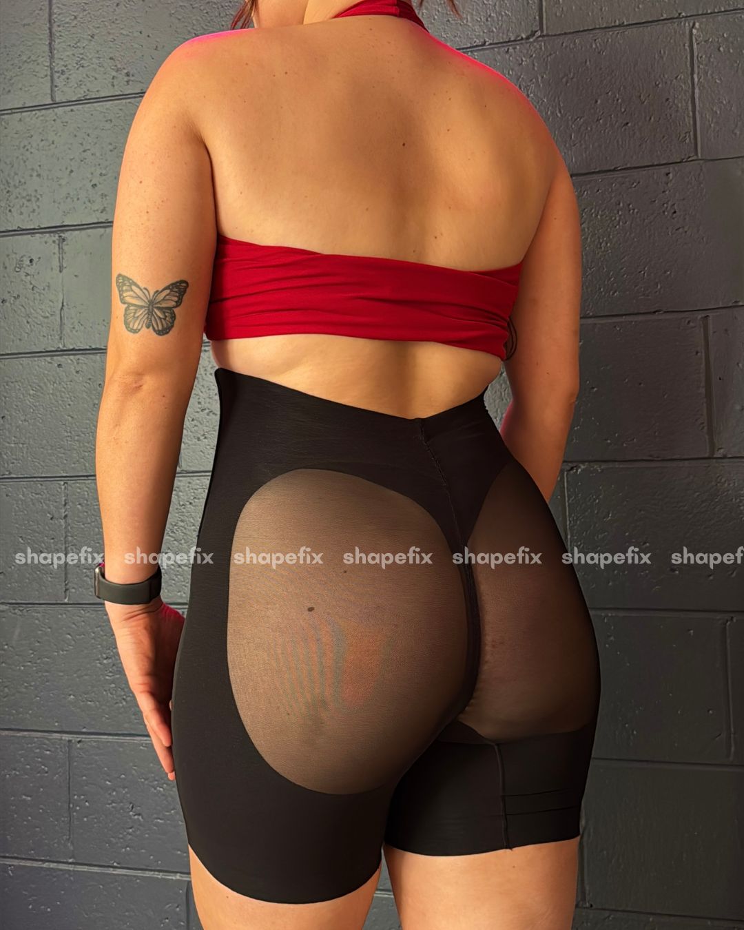 Low Back Mesh Shapewear Shorts