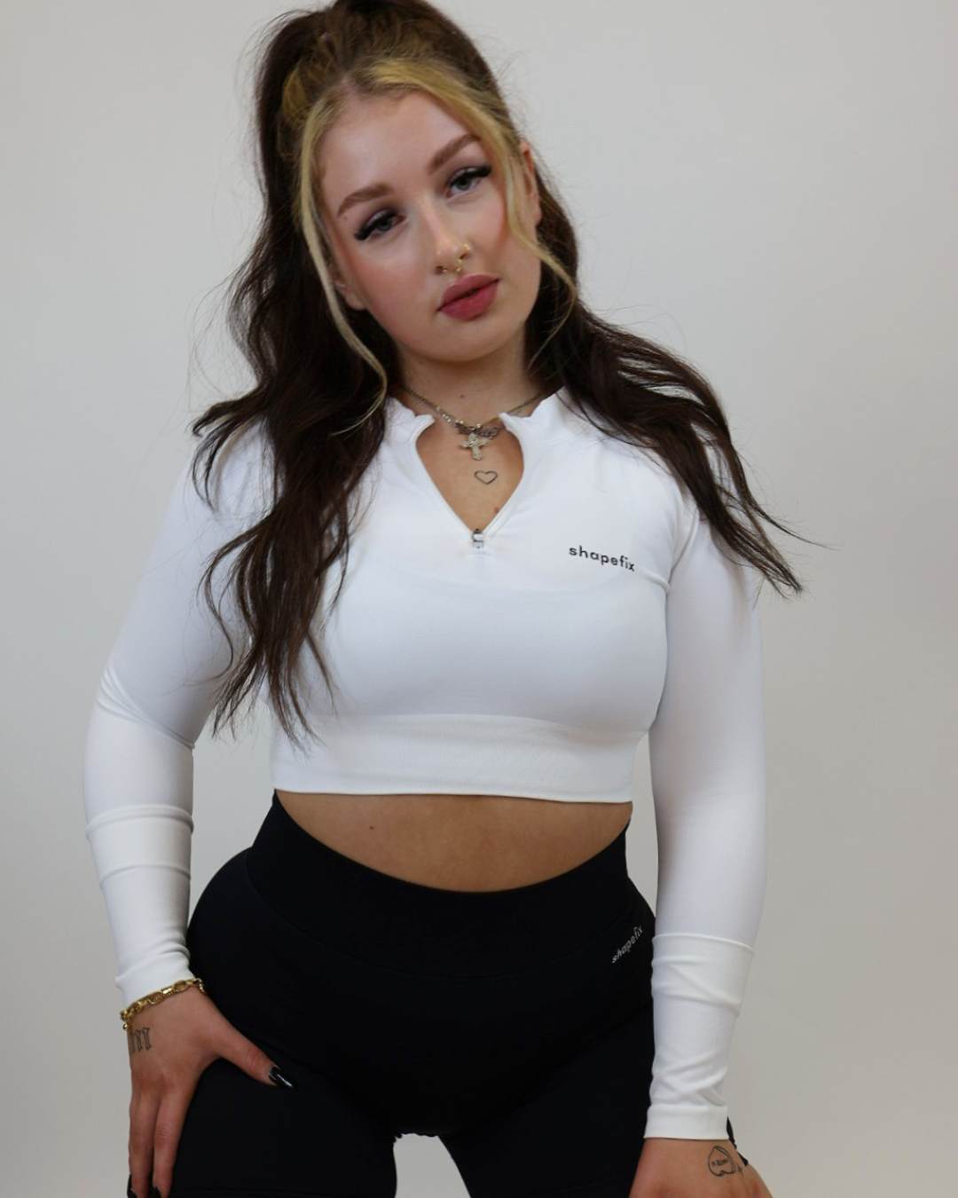 Mia Long Sleeve Crop Top