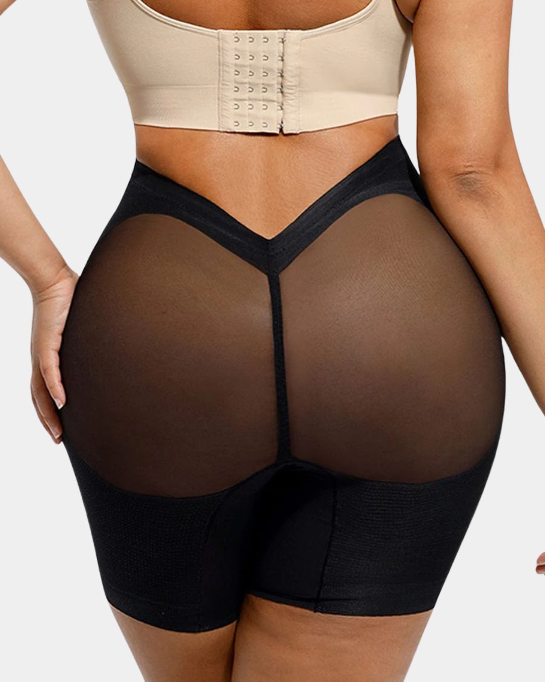 Low Back Mesh Shapewear Shorts